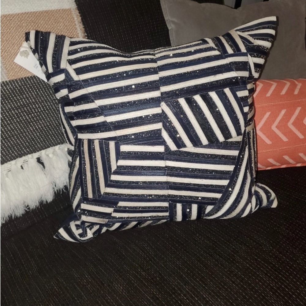 Callisto Home Genuine Hide Pillow